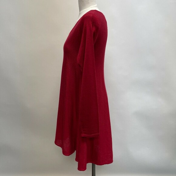 Max Edition Women's Long Sweater Medium Red Wool Blend - Picture 2 of 8